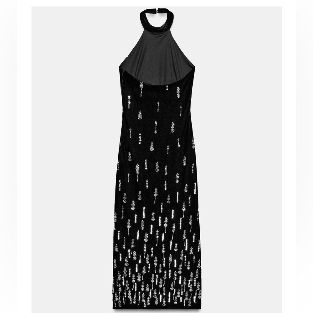TREND NEW ! ZARA BEADED VELVET DRESS
🚨price firm no discount on this dress - Picture 15 of 15